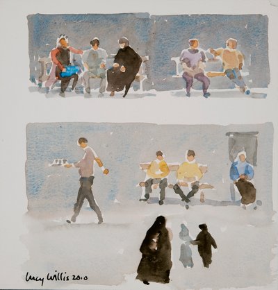 Mensen van Aleppo, 2010 door Lucy Willis